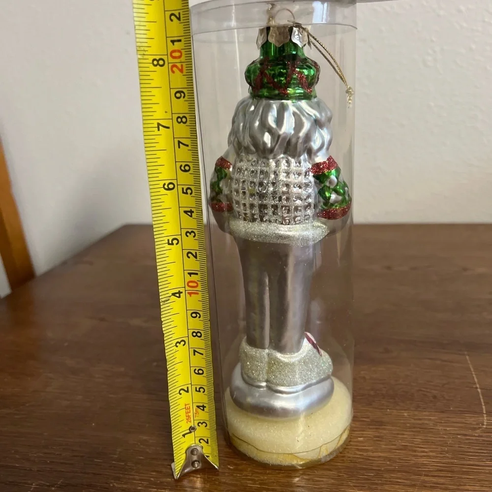 Glass by Peschka Golf Santa Ornament – Hand-Painted Glass, New in Box